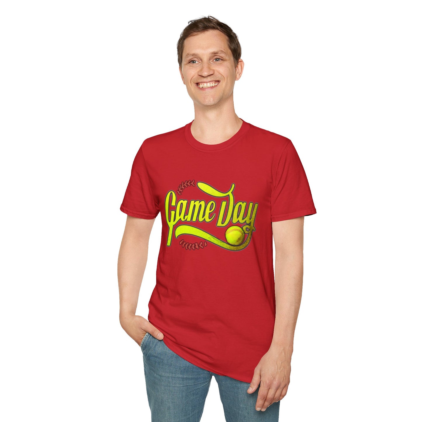 Game Day Softball Unisex Softstyle T-Shirt