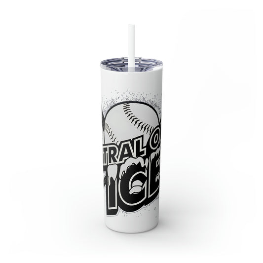 Central Ohio Ice Skinny Tumbler with Straw, 20oz