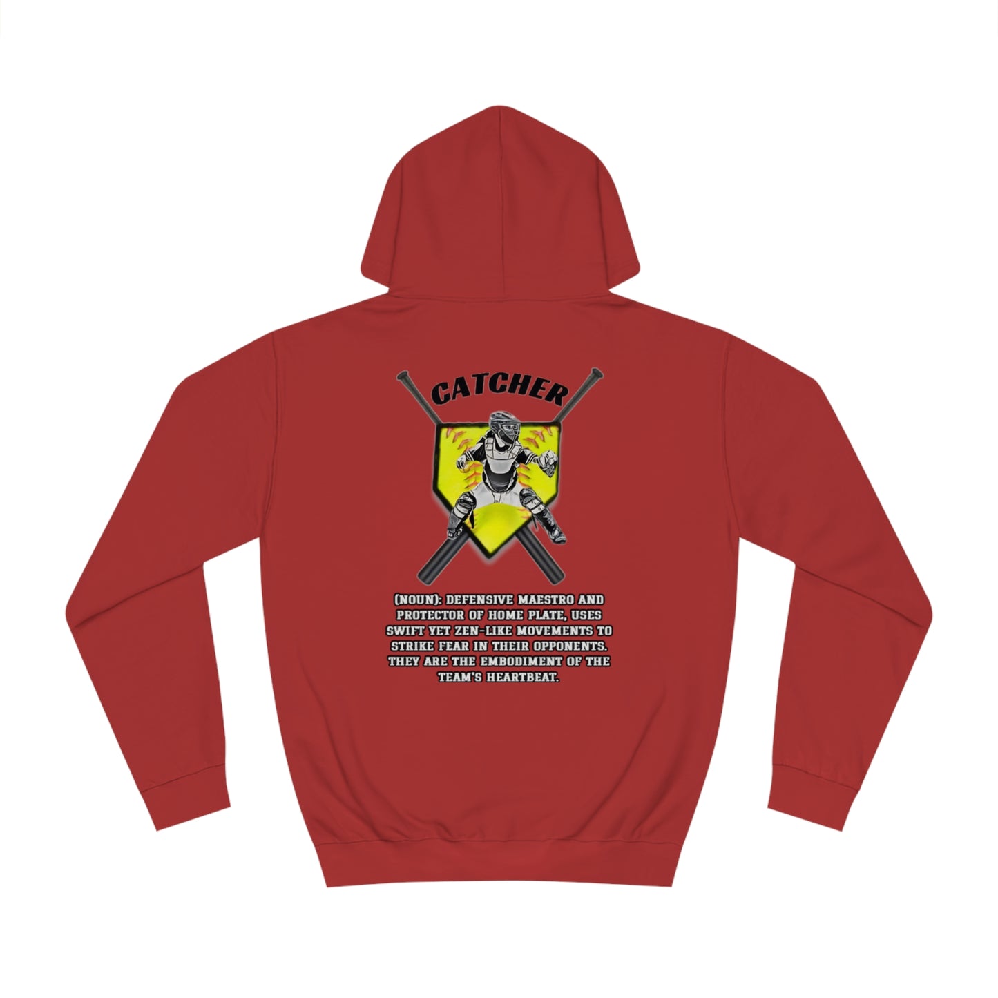 Cap City Force Softball Catcher Dictionary Description Unisex College Hoodie