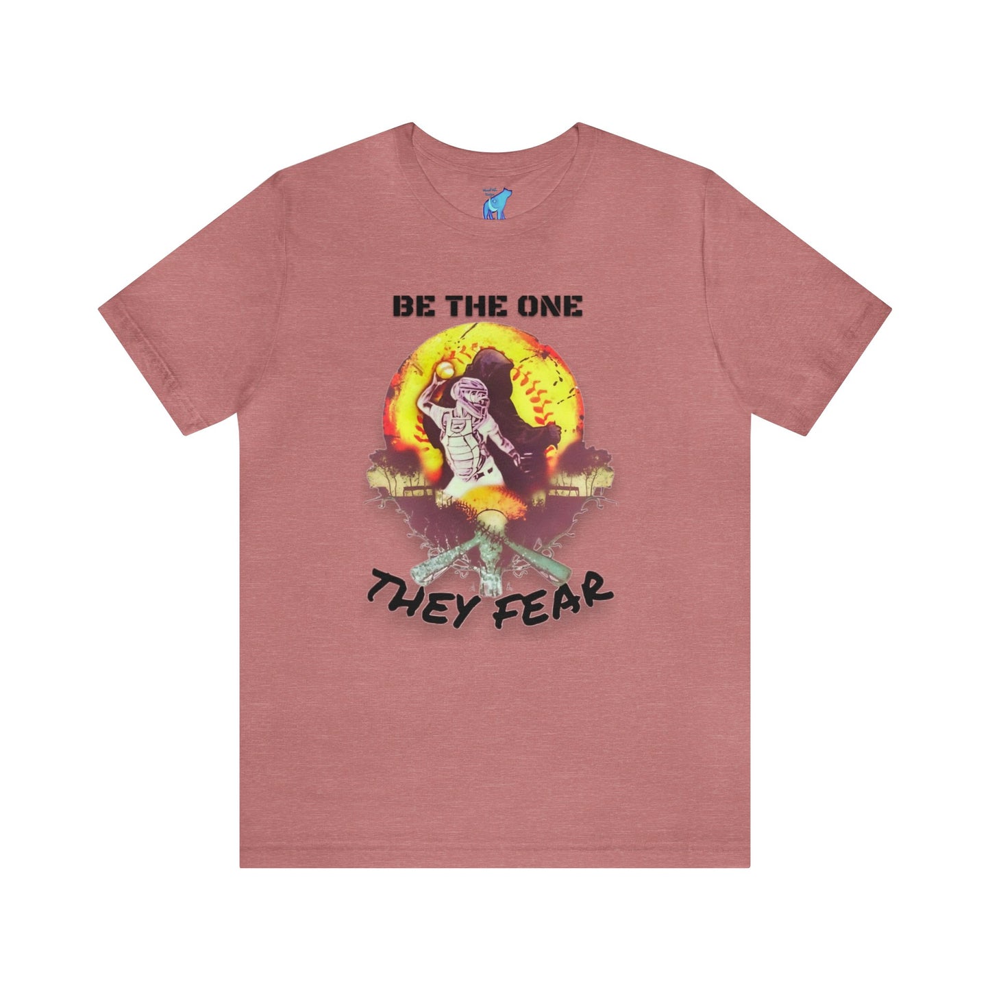 Be the One They Fear Softball Catcher T-Shirt - Unleash Your Inner Fearless Competitor! Unisex Jersey Short Sleeve Tee