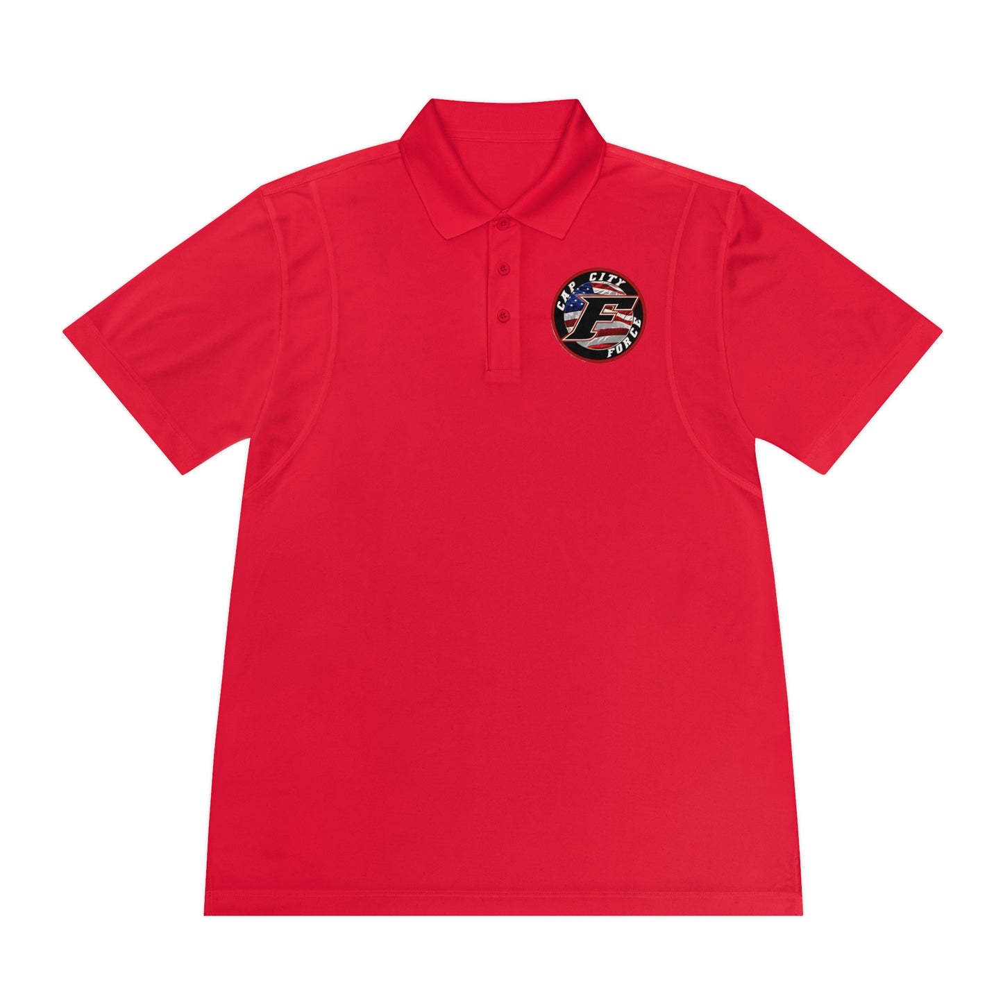 Cap City Force 23/24 season Flag logo Men's Sport Polo Shirt