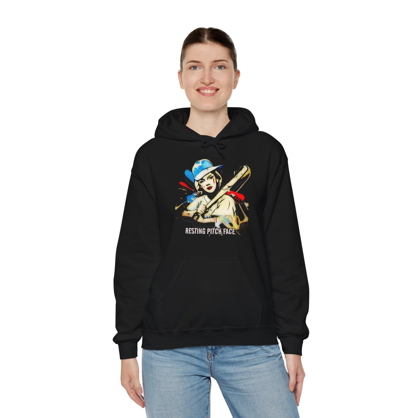 Resting Pitch Face Classic, Unisex Heavy Blend™ Hooded Sweatshirt