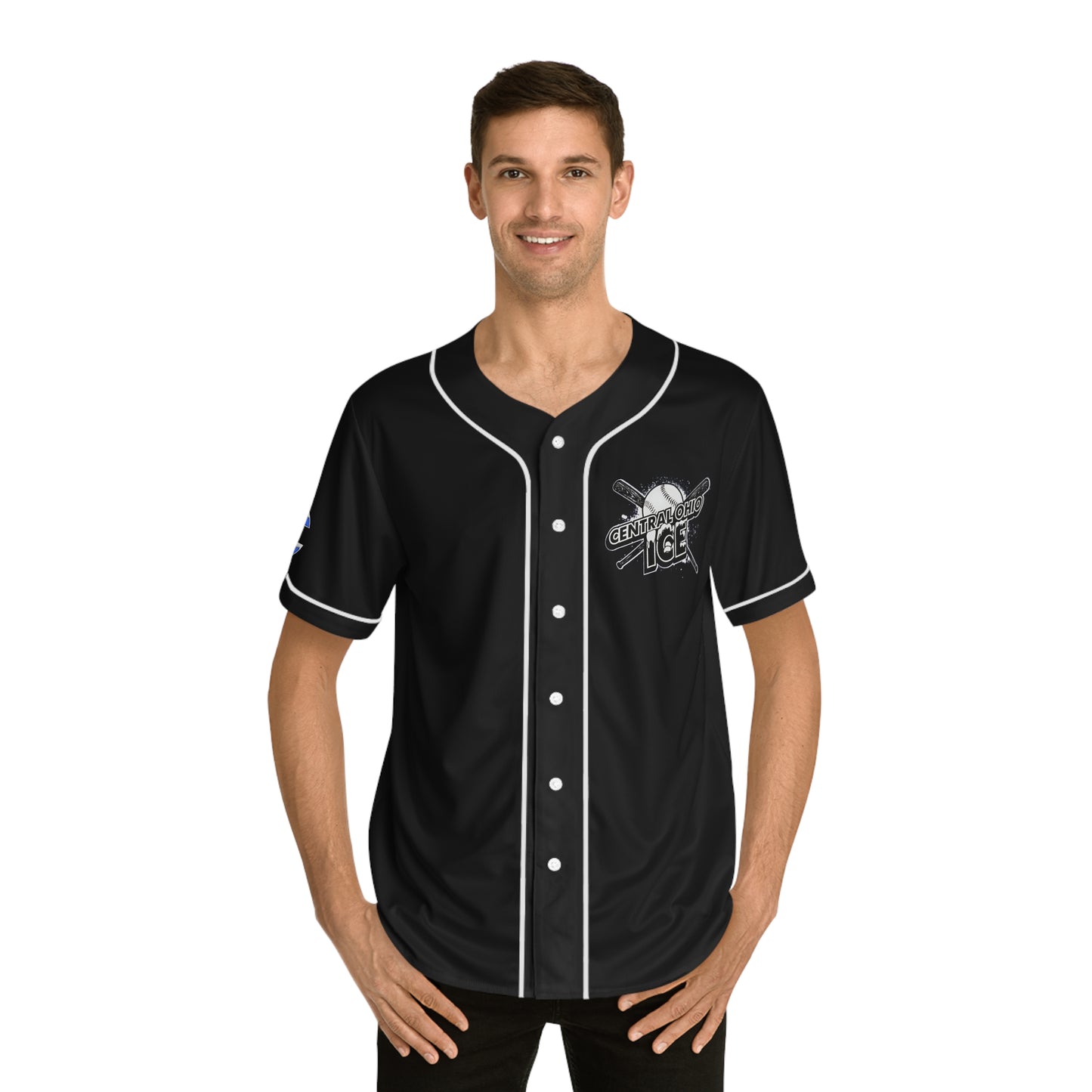 Central Ohio Ice Men's Baseball Jersey (AOP)