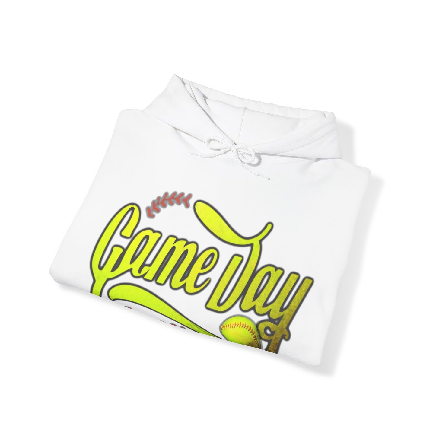 Game Day Softball, Unisex Heavy Blend™ Hooded Sweatshirt