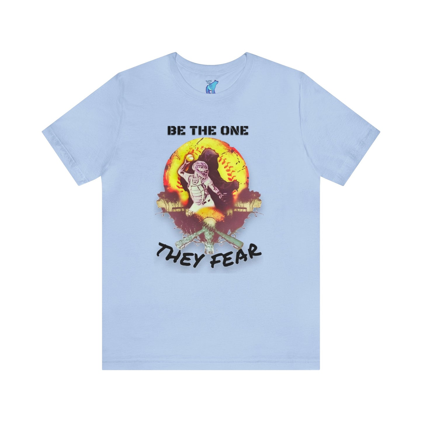 Be the One They Fear Softball Catcher T-Shirt - Unleash Your Inner Fearless Competitor! Unisex Jersey Short Sleeve Tee