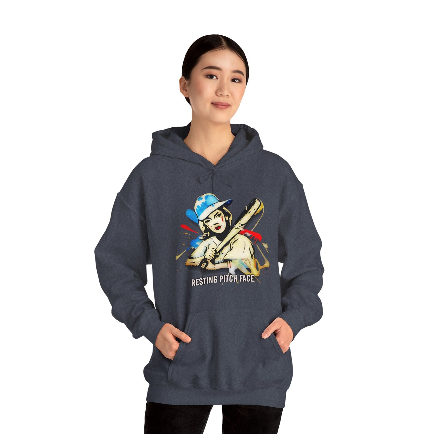 Resting Pitch Face Classic, Unisex Heavy Blend™ Hooded Sweatshirt