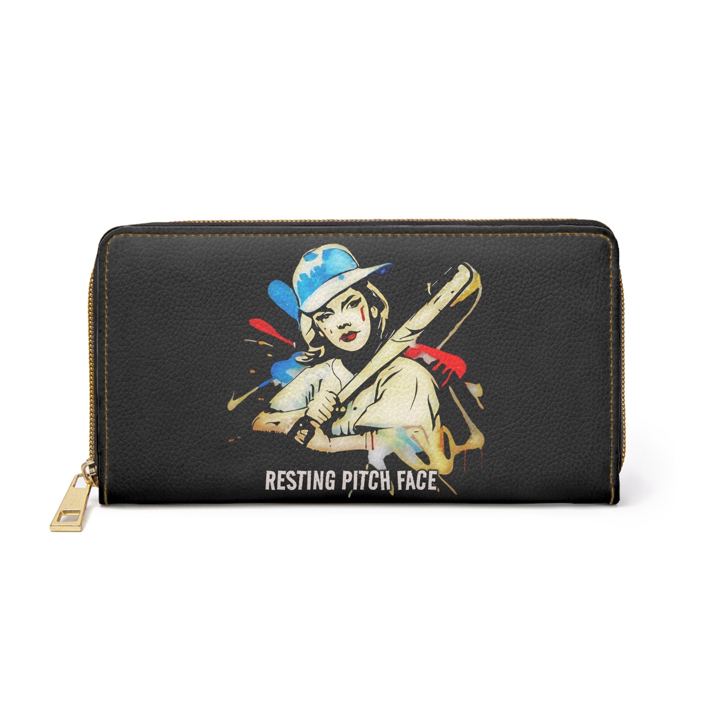 Resting Pitch Face Classic Zipper Wallet