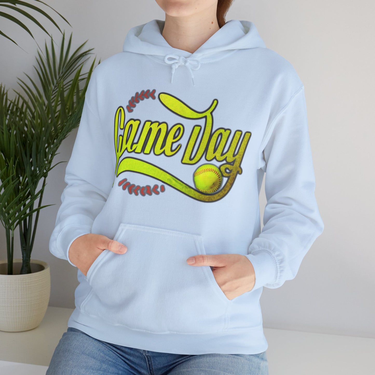 Game Day Softball, Unisex Heavy Blend™ Hooded Sweatshirt