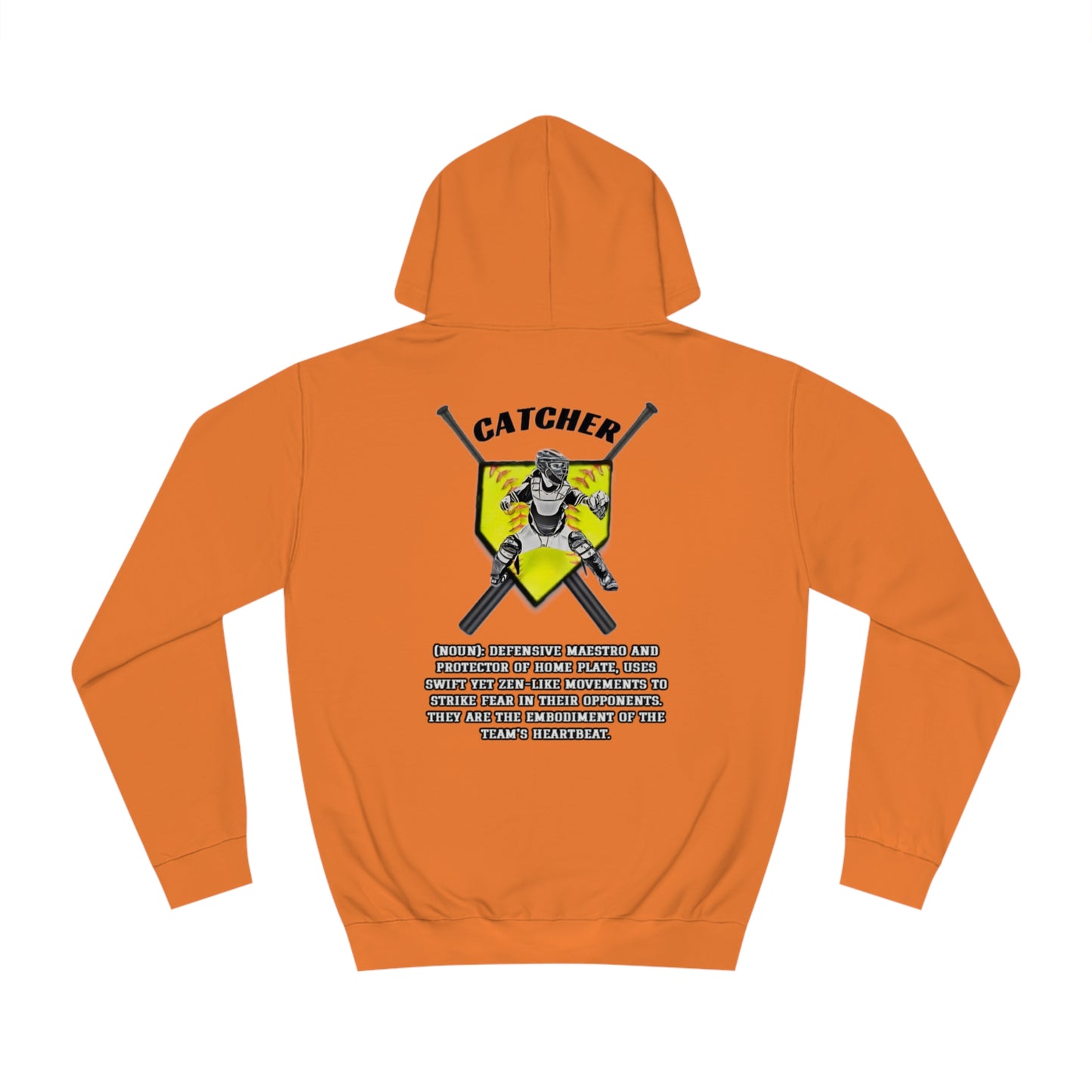 Softball Catcher Dictionary Description Unisex College Hoodie