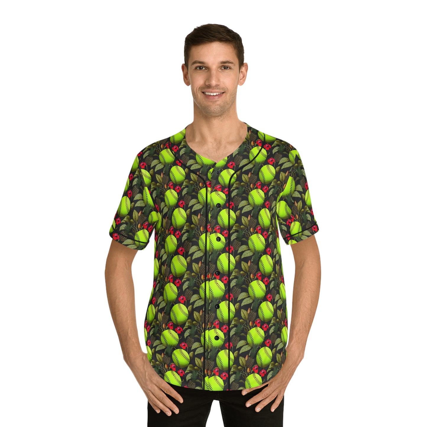 Men's Hawaiian Softball Jersey (AOP)