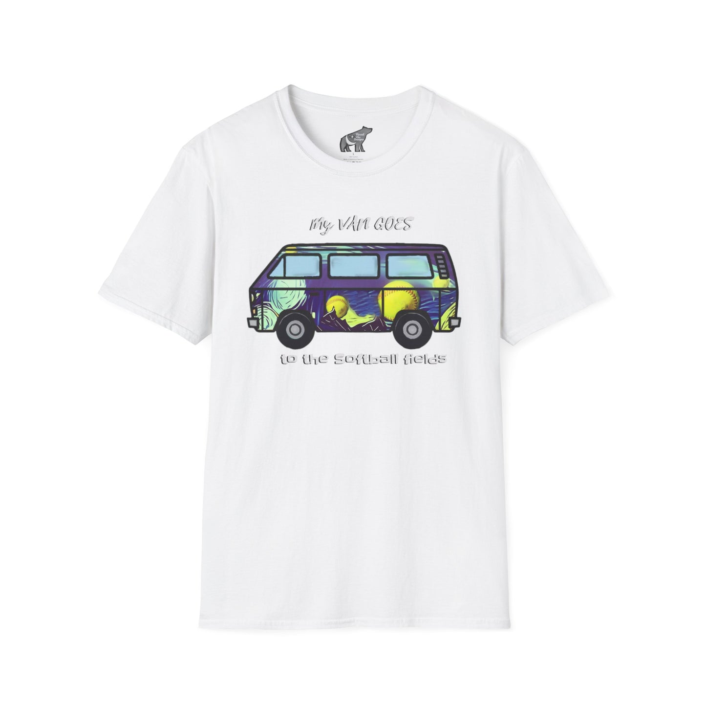 Van Goes Softball Unisex Softstyle T-Shirt