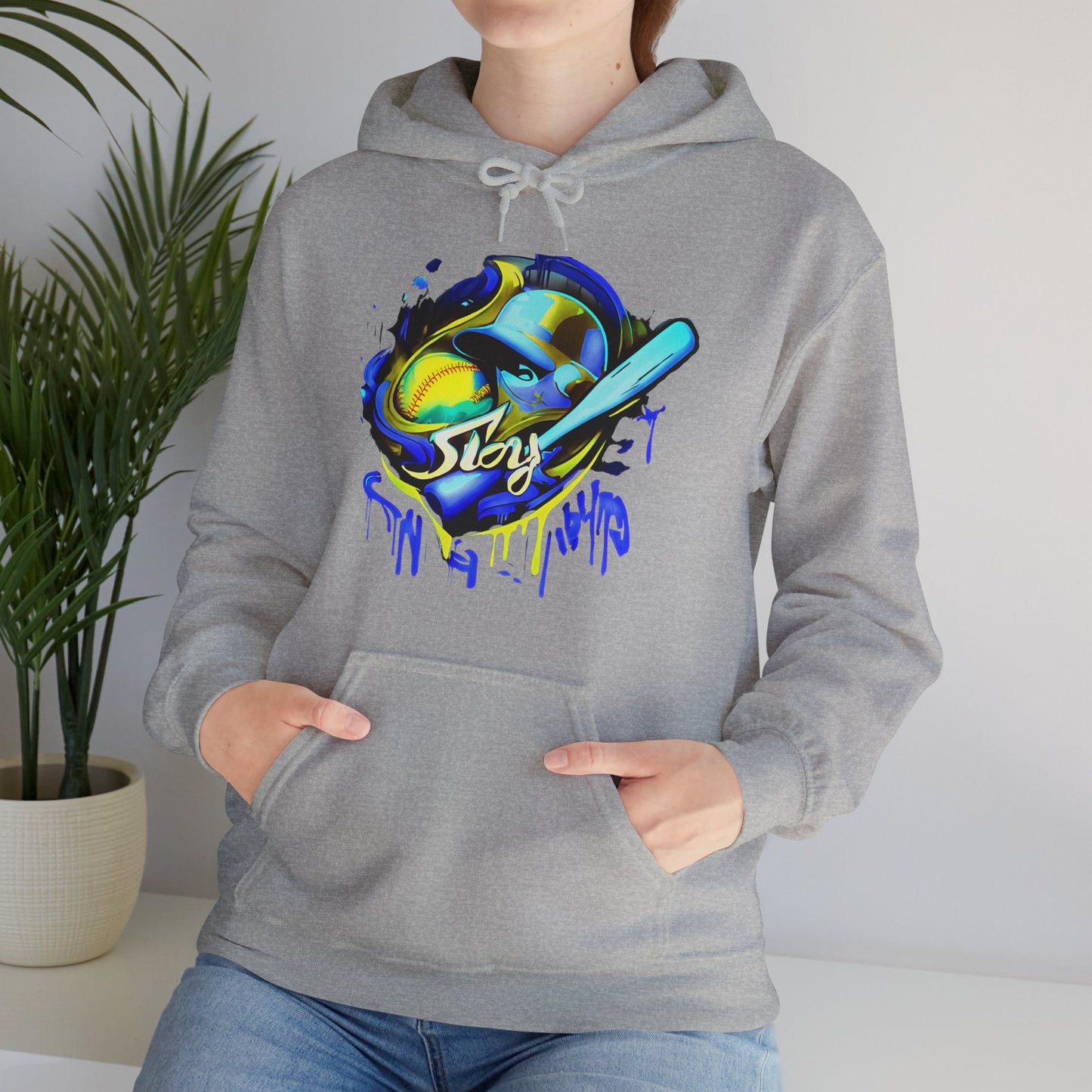 Softball Slay, Unisex Heavy Blend™ Hooded Sweatshirt