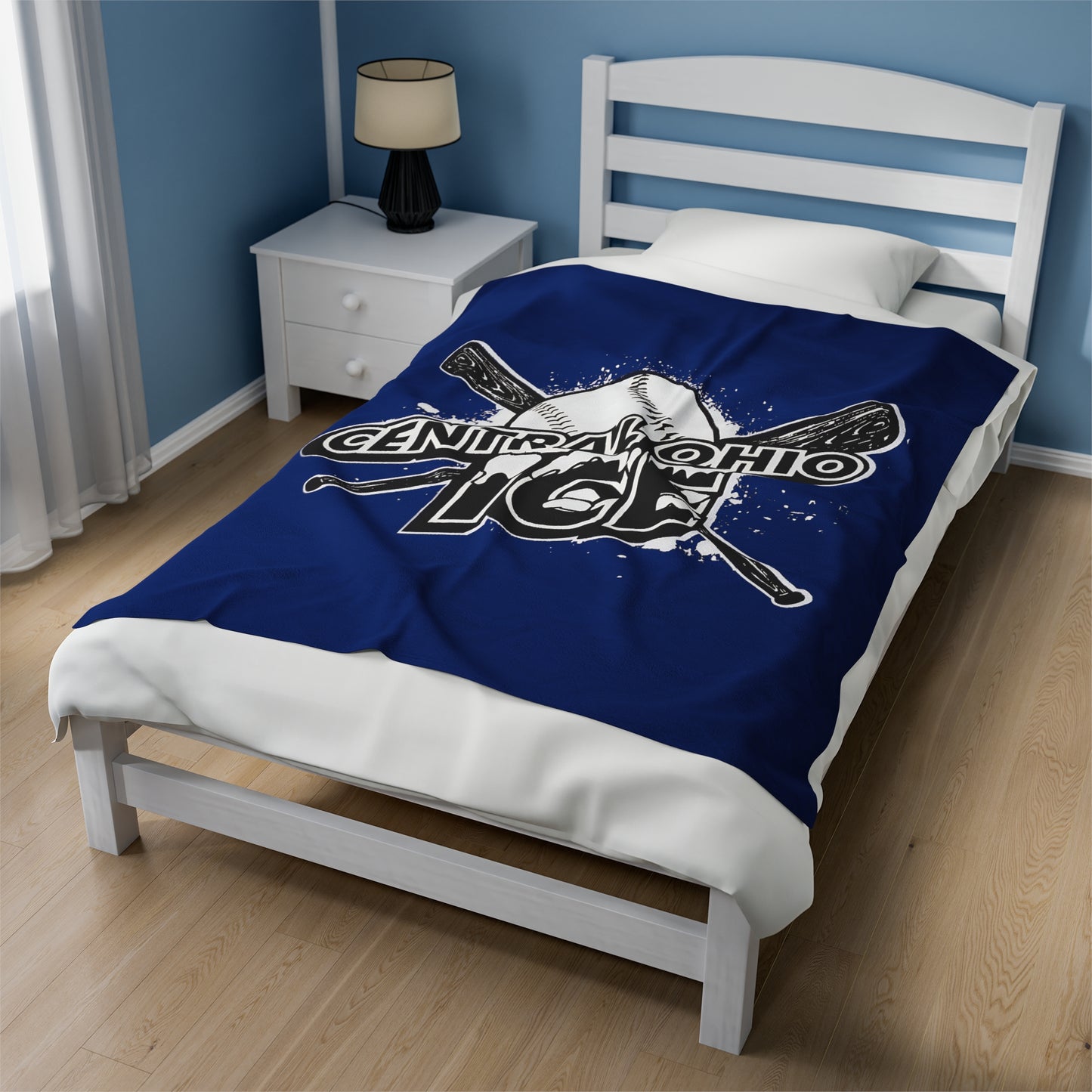 Central Ohio Ice Velveteen Plush Blanket