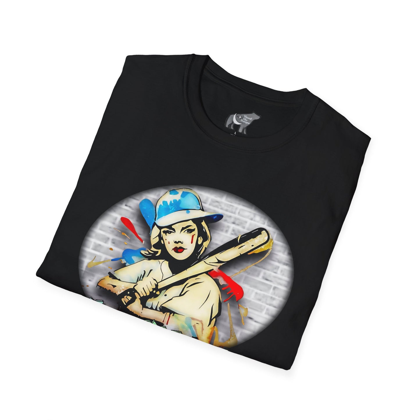 Graffiti Softball Unisex Softstyle T-Shirt