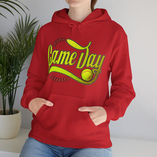 Game Day Softball, Unisex Heavy Blend™ Hooded Sweatshirt