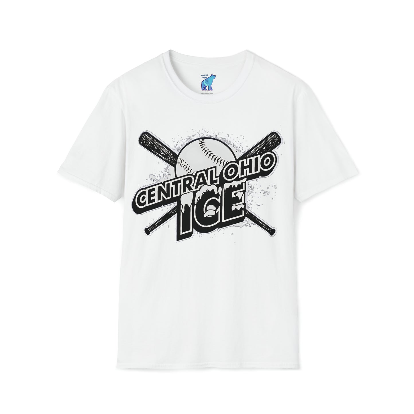 Central Ohio Ice Original Logo, Unisex Softstyle T-Shirt