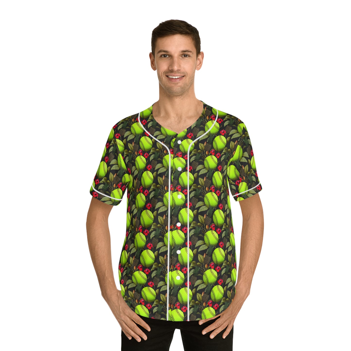 Men's Hawaiian Softball Jersey (AOP)