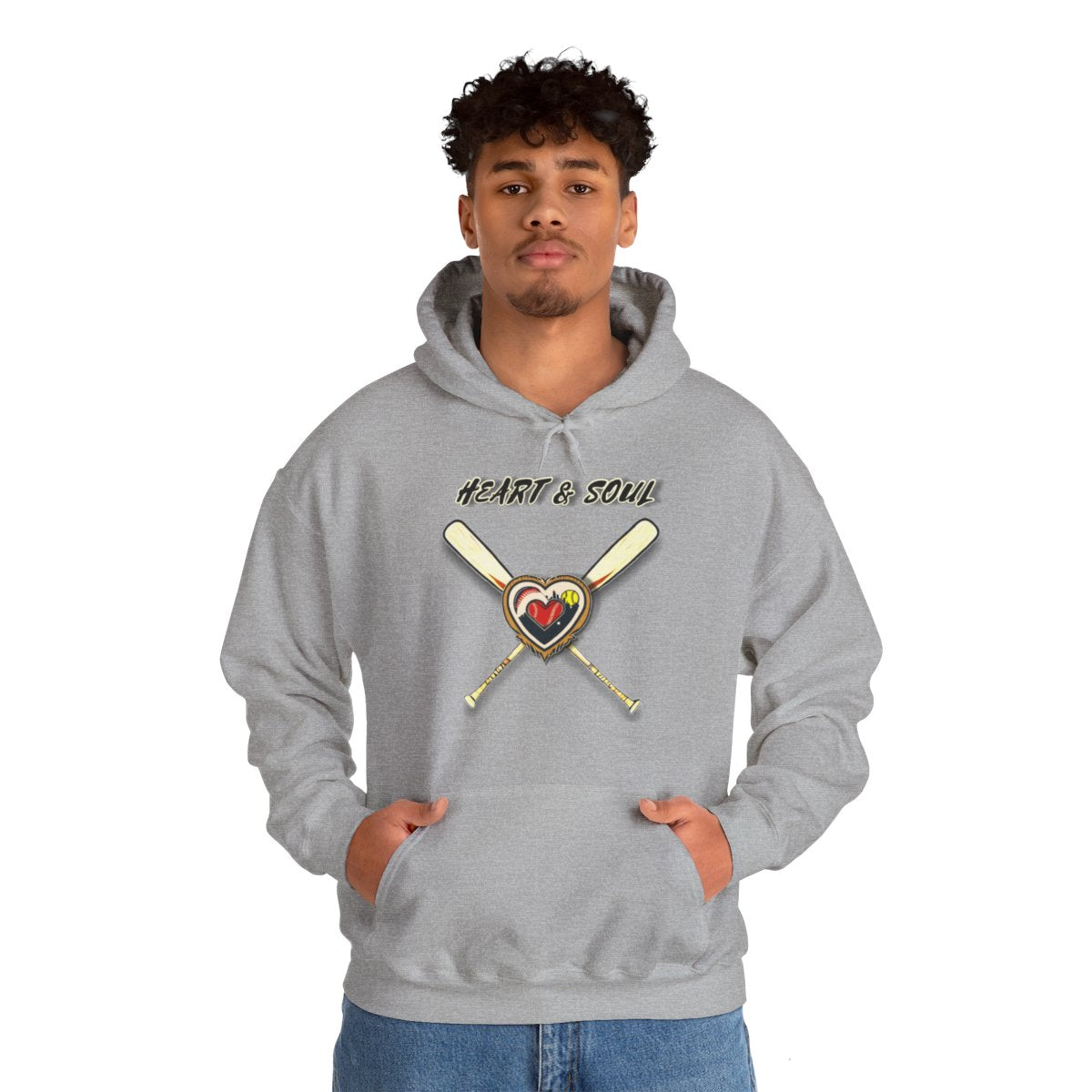 Heart & Soul Softball, Unisex Heavy Blend™ Hooded Sweatshirt