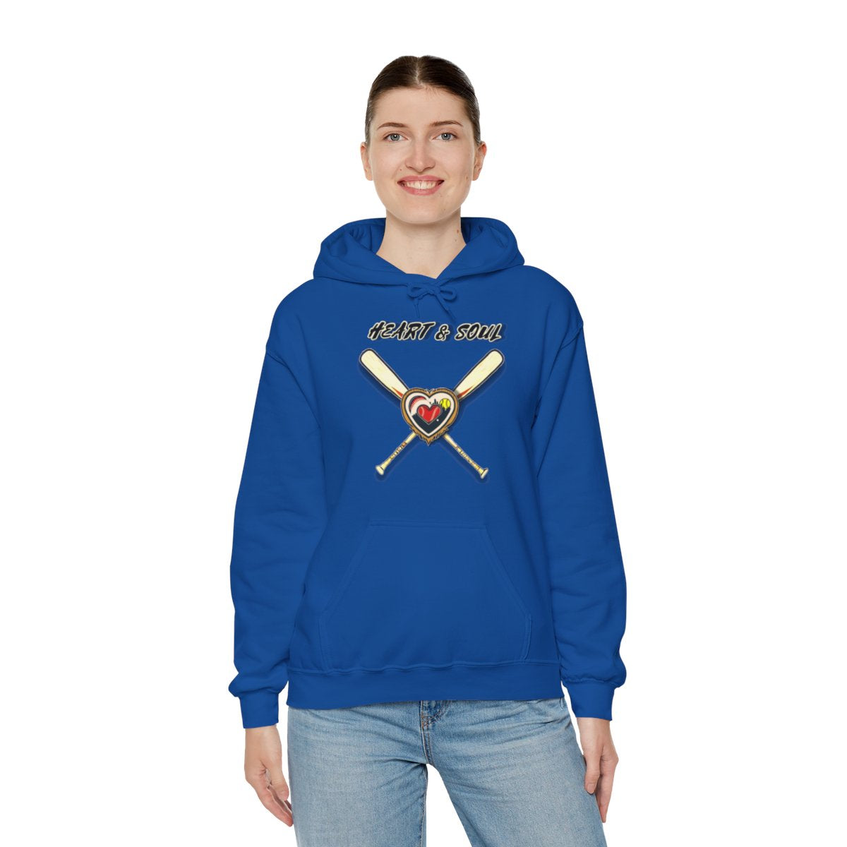 Heart & Soul Softball, Unisex Heavy Blend™ Hooded Sweatshirt