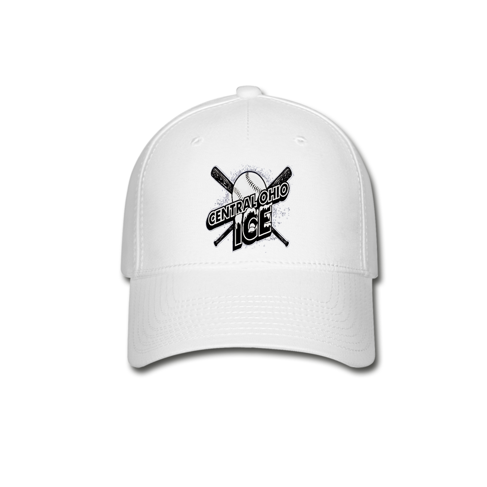 Central Ohio Ice Fitted Hat - white